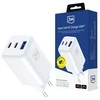 3Mk apsaugos priedai - 3mk Hyper GaN įkroviklis 65W QC4+ PD PPS USB 1A2C Baltas EU