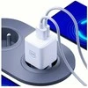 3Mk Protection 3mk Hyper GaN įkroviklis 20W QC4+ PD PPS USB-C USB-A sieninis įkroviklis - Baltas