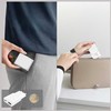 Laidinis įkroviklis 4smarts PDPlug Slim Duos 20W GaN USB-C+USB-A + USB-C kabelis 1.5m baltos spalvos