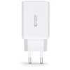 Laidinis įkroviklis 65W 2x USB-C PD + QC3.0 USB Tech-Protect C65W baltos spalvos