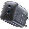 Laidinis įkroviklis USAMS CC305 T66 45W GaN 2xUSB-C tarnish
