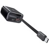 Laidinis įkroviklis USAMS Xiang Series CC296 30W 1xUSB-C 1xUSB-A + USB-C cable juodos spalvos
