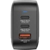 Laidinis įkroviklis Verbatim Mini GaN 70W 2xUSB-C PD/1x USB-A QC juodos spalvos 32229