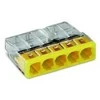 Laidų jungės Wago 2273-205, 5 x 0,5-2,5 mm², 5 vnt.