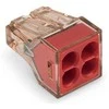 Laidų jungės Wago 773-604, 4 x 1,5-4 mm², 5 vnt.