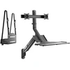 Laikiklis Maclean Dual Monitorius Wall Mount and Keyboard, Gas Spring with Computer Mount, for 17″~27″ Monitors, MC-633 for P