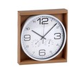 Nežinomas Sieninis laikrodis baltas su higrometru termometru 30 cm