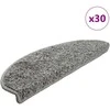 Laiptų kilimėliai, 30 vnt., pilki, 65x21x4 cm, dideli, pusapvaliai