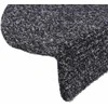 Laiptų kilimėliai, lipnūs, 20 vnt., 65x21x4 cm, tamsiai pilki, pusapvaliai, dideli
