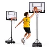 Laisvai pastatomas reguliuojamas krepšinio stovas iki 210 cm su lenta ir lanku MOVEPRO