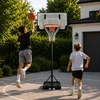 Laisvai pastatomas reguliuojamas krepšinio stovas iki 210 cm su lenta ir lanku MOVEPRO