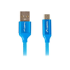 LANBERG CA-USBM-20CU-0010-BL laidas Premium Quick Charge 3.0 USB Micro-B M ->A M 1M Mėlyna