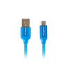 LANBERG CA-USBM-20CU-0010-BL laidas Premium Quick Charge 3.0 USB Micro-B M ->A M 1M Mėlyna
