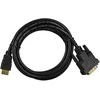 LANBERG CA-HDDV-10CC-0018-BK cable HDMI -> DVI-D 18+1 M/M Single Link. juodas 1.8m