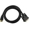 LANBERG CA-HDDV-20CU-0018-BK kabelis HDMI -> DVI-D 24+1 M/M Dual Link 4K 30Hz. juodas 1.8m