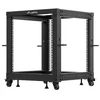 Lanberg Open Rack 12U 600x600-1100 reguliuojamas juoda