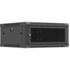 Lanberg Sieninė instaliacinė spintelė 19" 4U 600X600 | WF01-6604-23B | Juodas