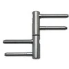 Lankstas durims TKZ Polna 96 265 530, 1.4 cm x 8.3 cm, pilka