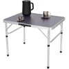 Enero Camp Sulankstomas kempingo staliukas 75x55x25–59 cm pilkas