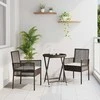 Lauko baldų komplektas Sodo Bistro Rinkinys 3 pcs Ruda poliratanas