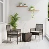 Lauko baldų komplektas Sodo Bistro Rinkinys 3 pcs Ruda poliratanas