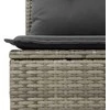 Lauko baldų komplektas Sofos komplektas 3 pcs Pilka poliratanas