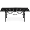 Sulankstomas kempingo stalas 120×55 cm su nešiojimo krepšiu, juodas, MultiGarden