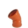 Lauko kanalizacijos dvimovė alkūnė Magnaplast, Ø 110 mm, 45°