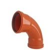 Lauko kanalizacijos dvimovė alkūnė Magnaplast, Ø 110 mm, 87°
