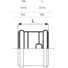 Lauko kanalizacijos remontinė mova Magnaplast, Ø 160 mm