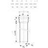 Lauko kanalizacijos vamzdis Magnaplast, Ø 110 mm, SN4, 1 m