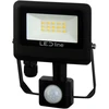 Lauko šviestuvas su judesio davikliu LED 10W neutraliai balta 230Vac, 1000lm, IP65, juodas, PHOTON, LED LINE