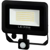 Lauko šviestuvas su judesio davikliu LED 100W neutraliai balta 230Vac, 10000lm, IP65, juodas, PHOTON, LED LINE