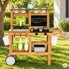 Lauko virtuvėlė vaikams su priedais ir kreidine lenta ECOTOYS