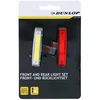 Dviračio LED žibintų rinkinys priekyje ir gale Dunlop