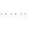 LED elniai 6 pcs Balta audinys