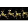 LED elniai su 80 LED 4 pcs Auksinė PET