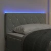 LED galvūgalis su LED juostelėmis Šviesiai pilka 80 cm Aksomas