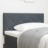 LED galvūgalis Tamsiai pilka 100 cm Aksomas