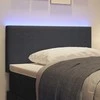 LED galvūgalis Tamsiai pilka 80 cm Kordūrinis audinys