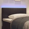 LED galvūgalis su LED juostelėmis Tamsiai rudas 100 cm audinys