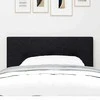 LED galvūgalis su LED juostelėmis Juodas 80 cm audinys