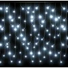 LED girlianda varvekliai, 10m, 400 šaltų baltų LED, 8 funkcijos