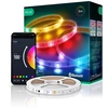 LED juostos komplektas su Bluetooth valdikliu ir maitinimo šaltiniu, RGB, 5m, 24W, TUYA / Smart Life, NOUS