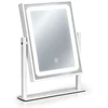 LED kosmetinis veidrodis 25×30 cm su apšvietimu, 3 spalvų režimai ModernHome