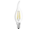 LED lempa Osram Filamentinė, BA35, 4W, E14, 2700K, 470lm