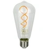 LED lemputė E27 ST64 230V 4W 230lm, gintarinė balta 1800K, RETRO VINTAGE, pritemdoma, LED line PRIME