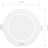 LED prožektorius PNI D-Light CL2503 3W, įleidžiamas, apvalus 9 cm, 6400K, 230V maitinimo šaltinis, 330 lm, šaltai balta spalva
