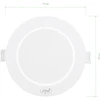 LED prožektorius PNI D-Light CL2512 12W, įleidžiamas, apvalus 17 cm, 4200K, 230V maitinimo šaltinis, 1320 lm, neutrali balta spalva