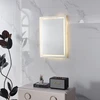 LED vonios veidrodis, montuojamas ant sienos, 50×70 cm, 3 spalvų, jutiklinis jungiklis, ModernHome